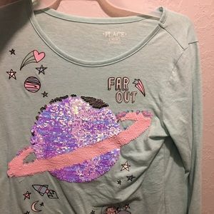 Far out sequin shirt